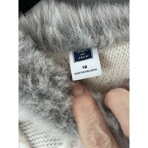 Janie‎ & Jack Little Girls Poncho Knit Sweater W/pockets Faux Fir Collar